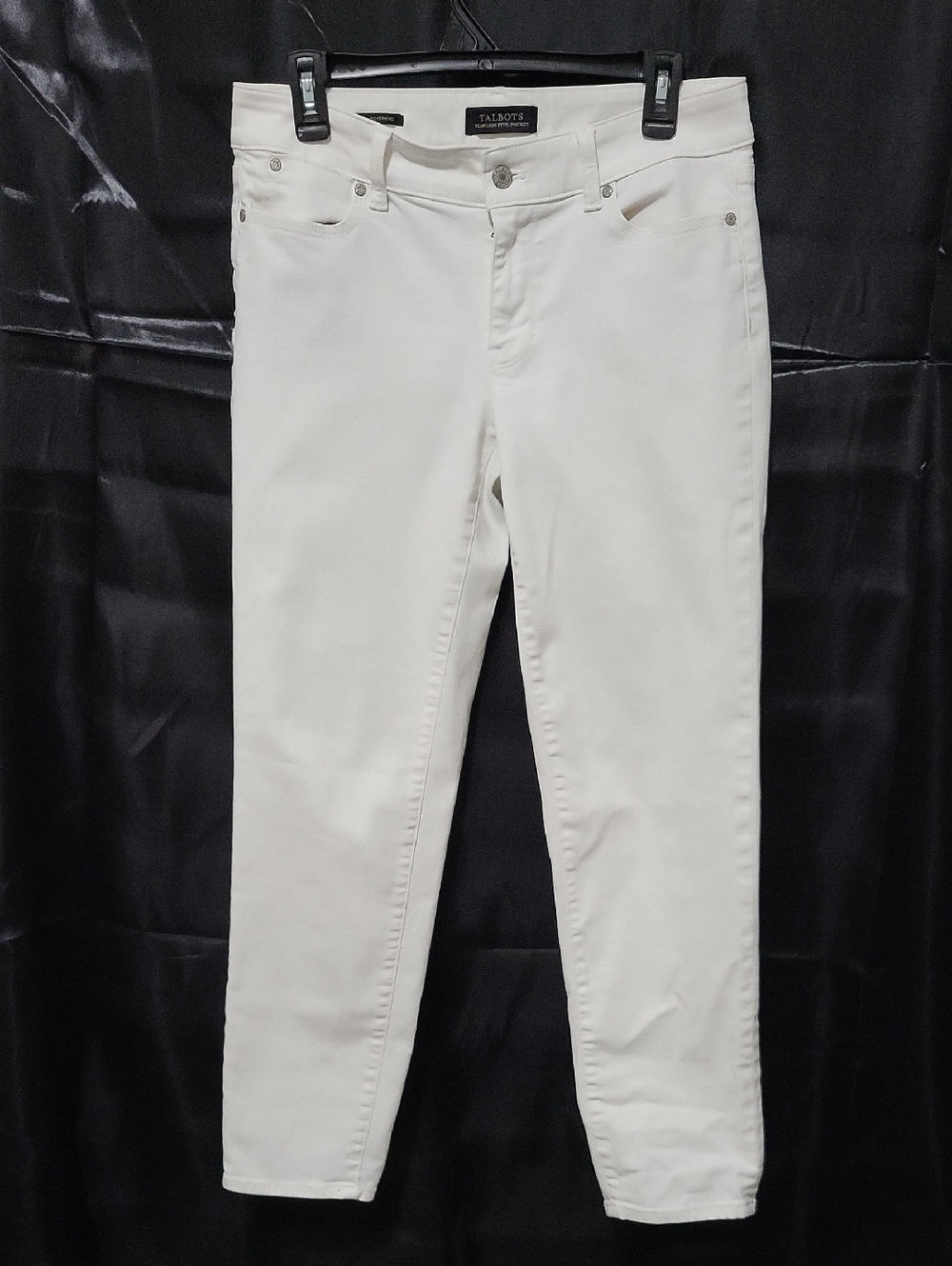 Talbots White Flawless 5 Pocket Boyfriend Jeans